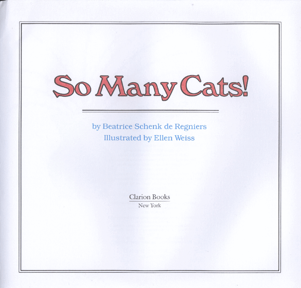 名家英语绘本31.So Many Cats!.pdf,第4页预览