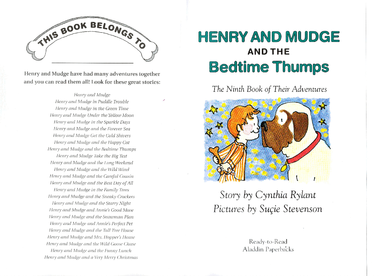 英语绘本08 Henry and Mudge and the Bedtime Thumps.pdf,第2页预览