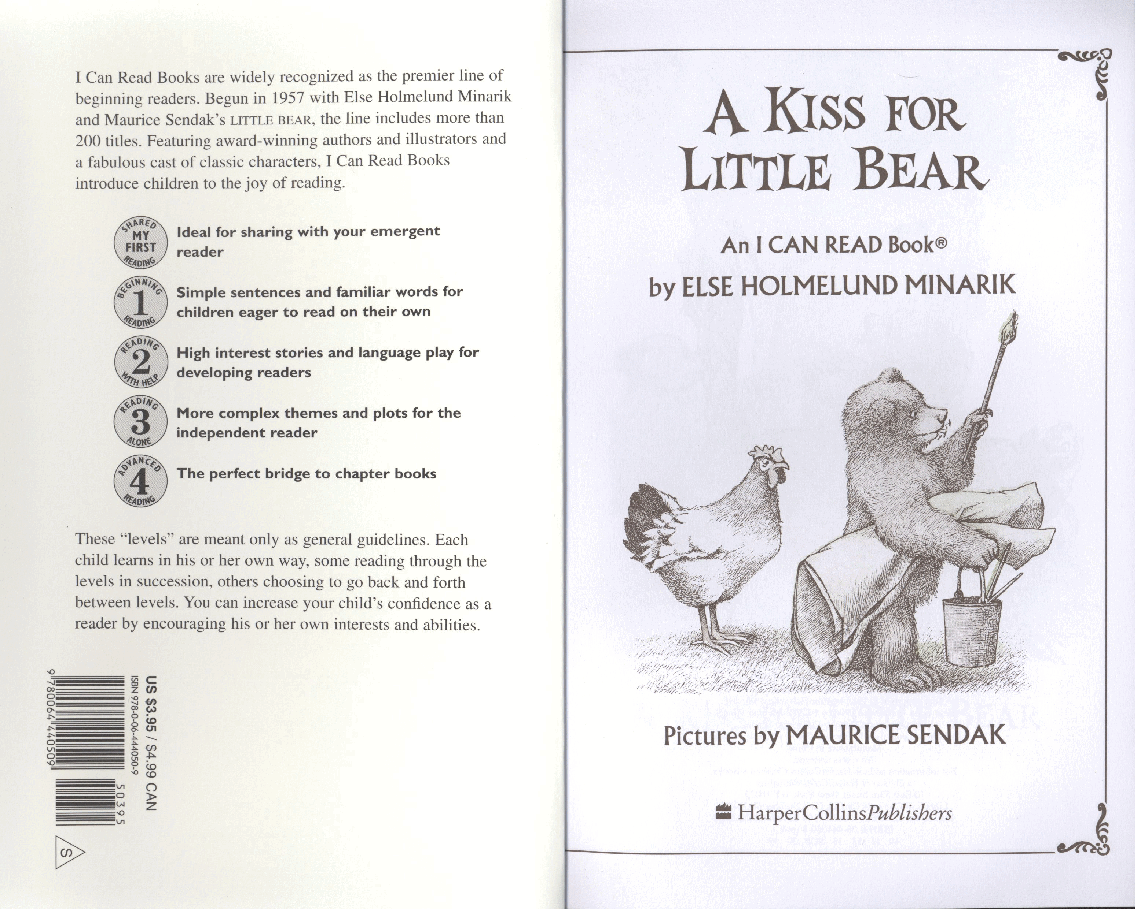 英语绘本a kiss for little bear.pdf,第2页预览
