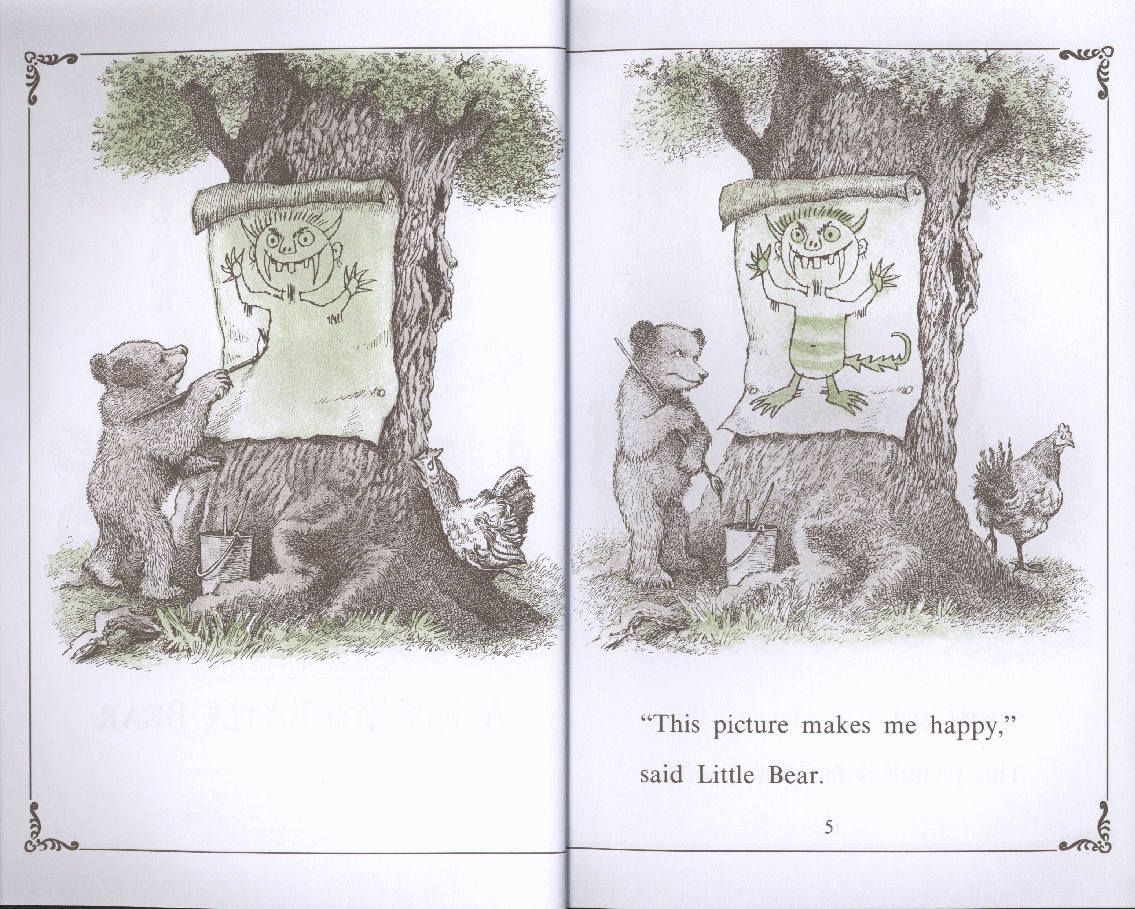 英语绘本a kiss for little bear.pdf,第4页预览