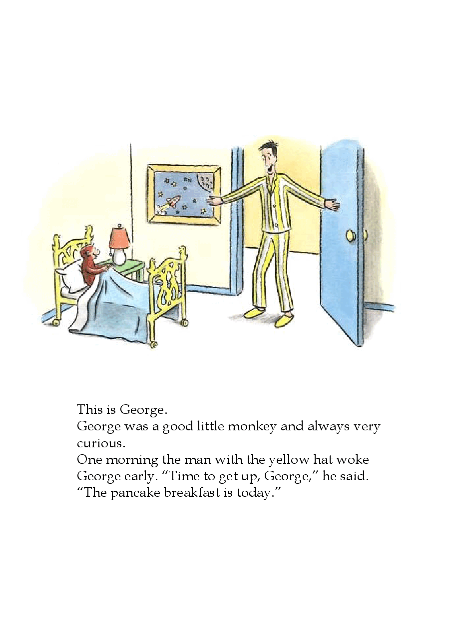Curious George Makes Pancakes.pdf，第4页预览