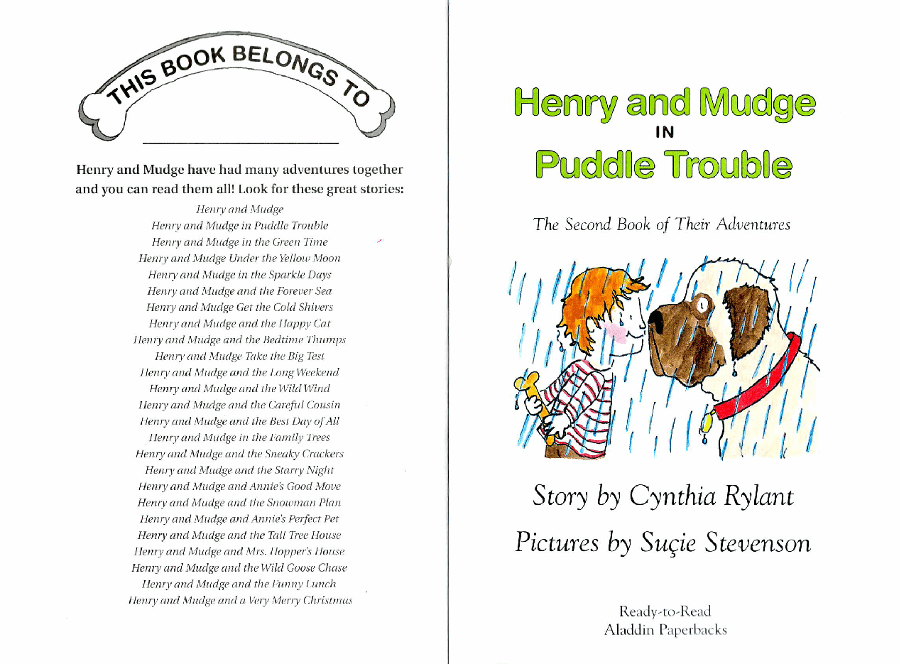 英语绘本02 Henry and Mudge in Puddle Trouble.pdf,第2页预览