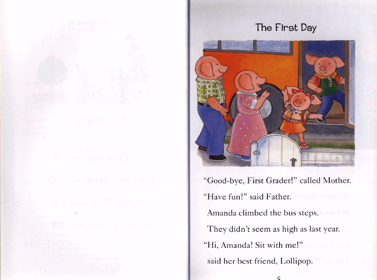14.(三段)Amanda Pig,First Grader.pdf,第4页预览