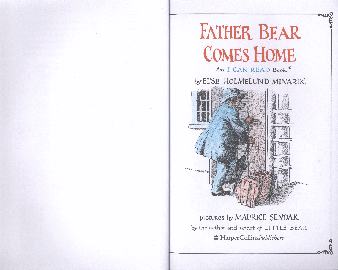 英语绘本father bear comes home.pdf,第3页预览