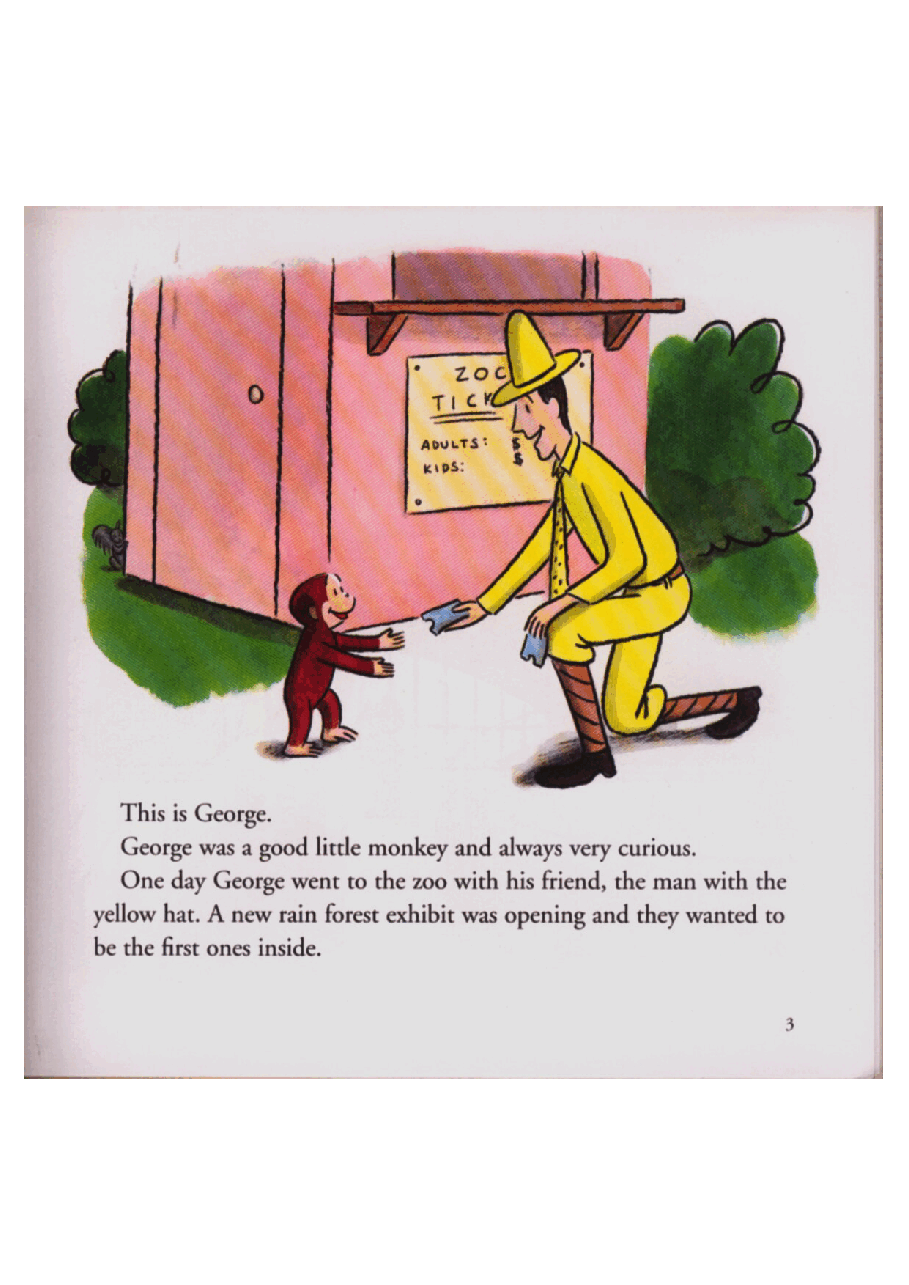 Curious George Feeds the Animals扫描.pdf,第3页预览