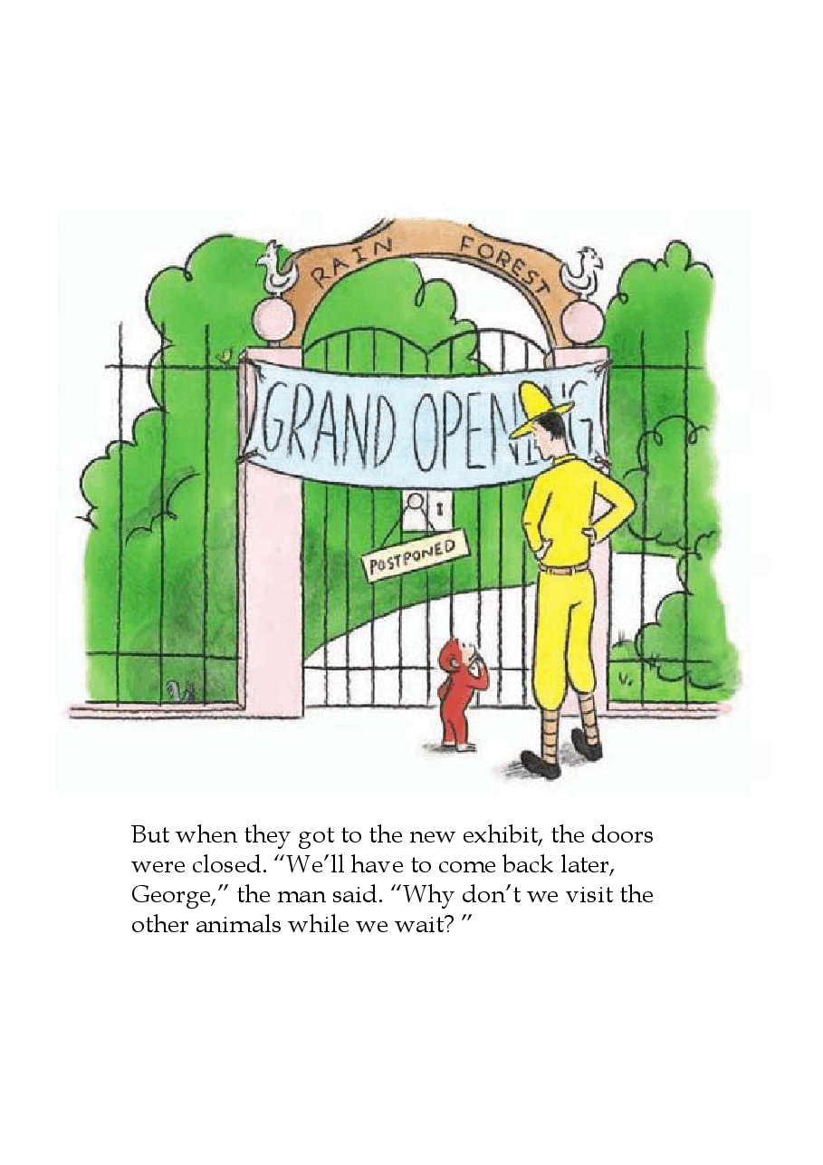 Curious George Feeds the Animals原版.pdf，第4页预览