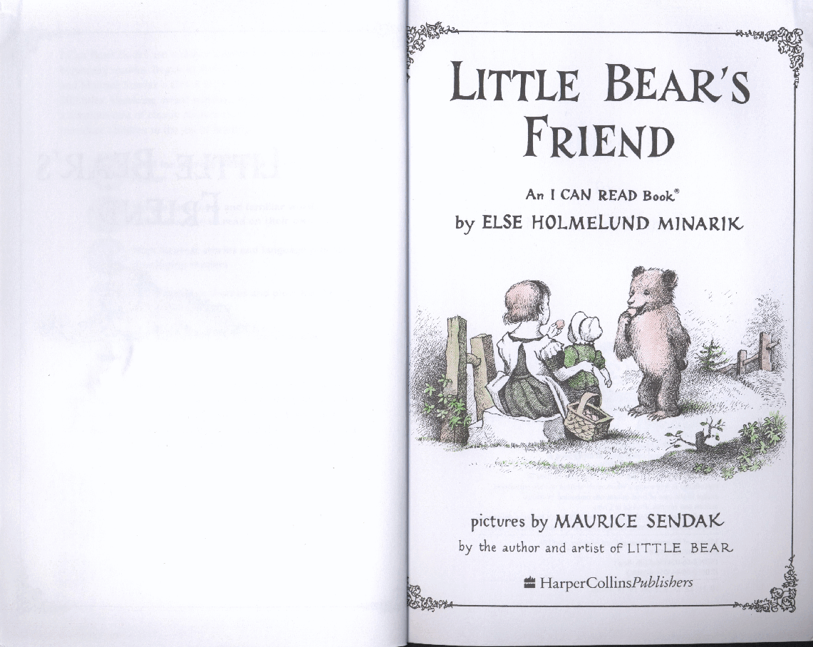 英语绘本little bear's friend.pdf,第2页预览