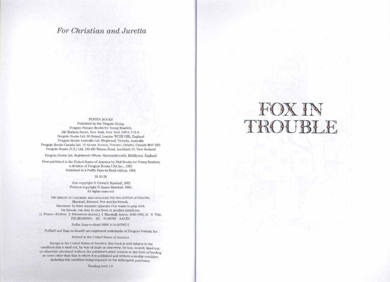 第三阶段Fox系列Fox and His Friends.pdf,第3页预览