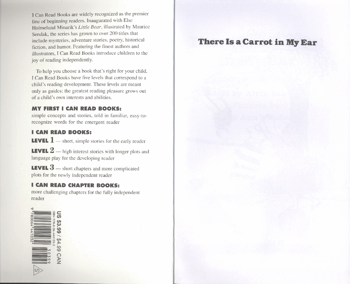 英语绘本9.there is a carrot in my ear.pdf,第2页预览