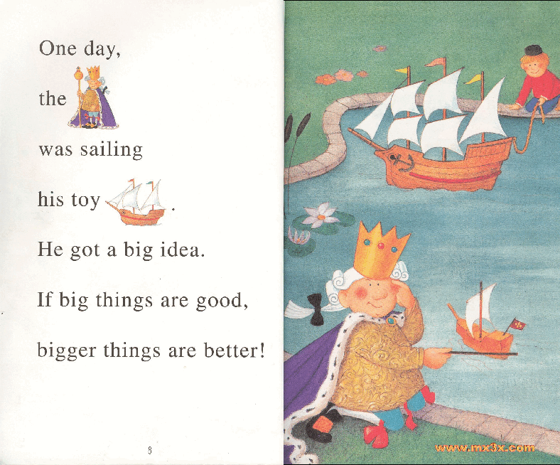 早教英语绘本King Big Wig.pdf，第4页预览