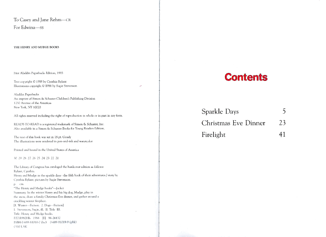 早教英语绘本05 Henry and Mudge in the Sparkle Days (1988).pdf,第3页预览