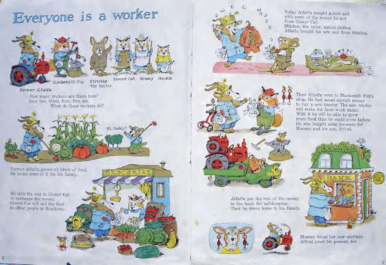 英语启蒙绘本阅读44 what do people do all day.pdf，第3页预览