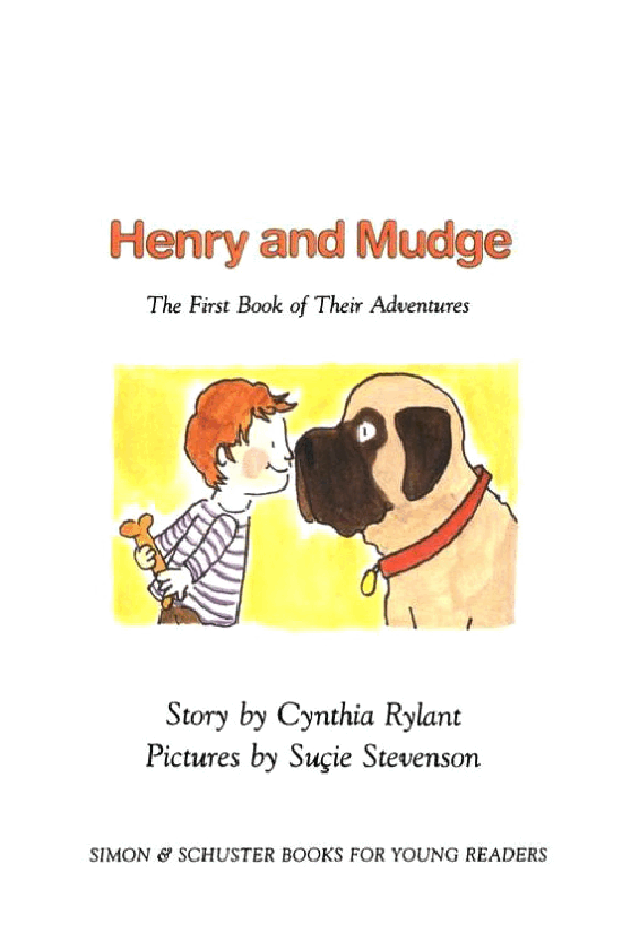 早教英语绘本01 Henry and Mudge The First Book of Their Adventures (1987).pdf，第2页预览