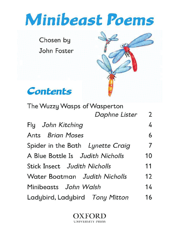 英语绘本牛津阅读Minibeast Poems.pdf,第2页预览