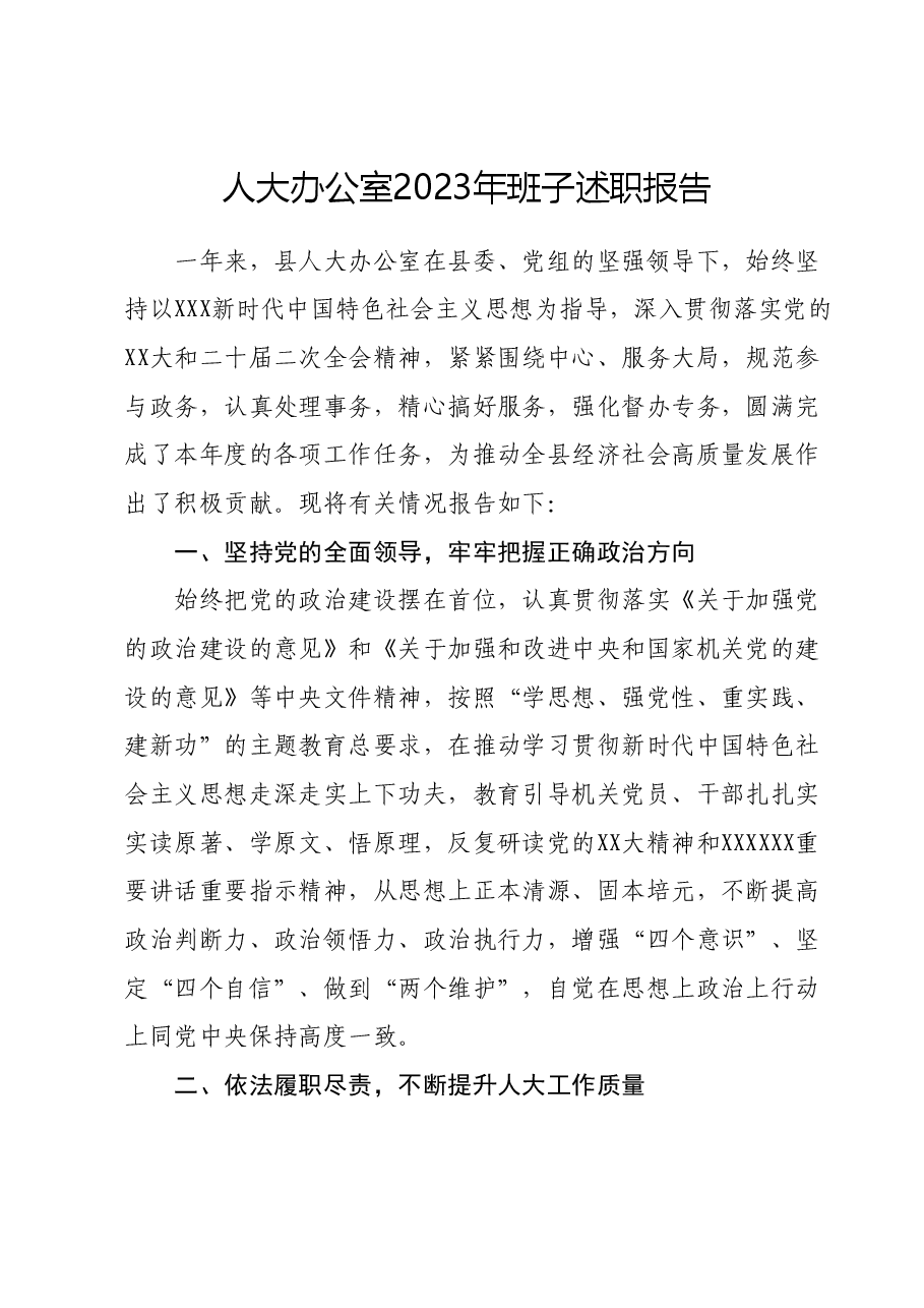 人大办公室2023年班子述职报告.docx，第1页预览