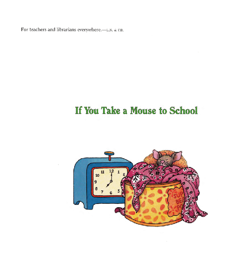 英语绘本if_you_take_a_mouse_to_school.pdf,第3页预览