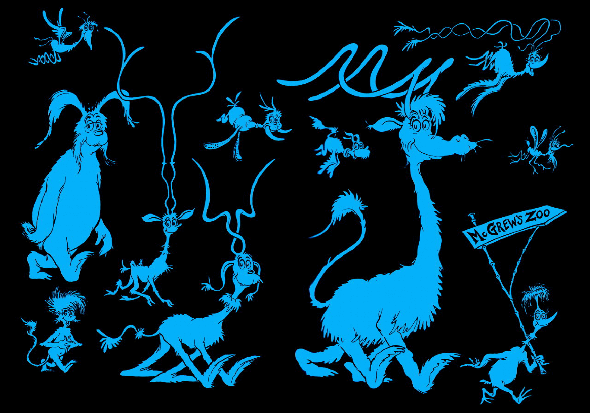 英语绘本22 Dr. Seuss - If I Ran the Zoo.pdf,第2页预览