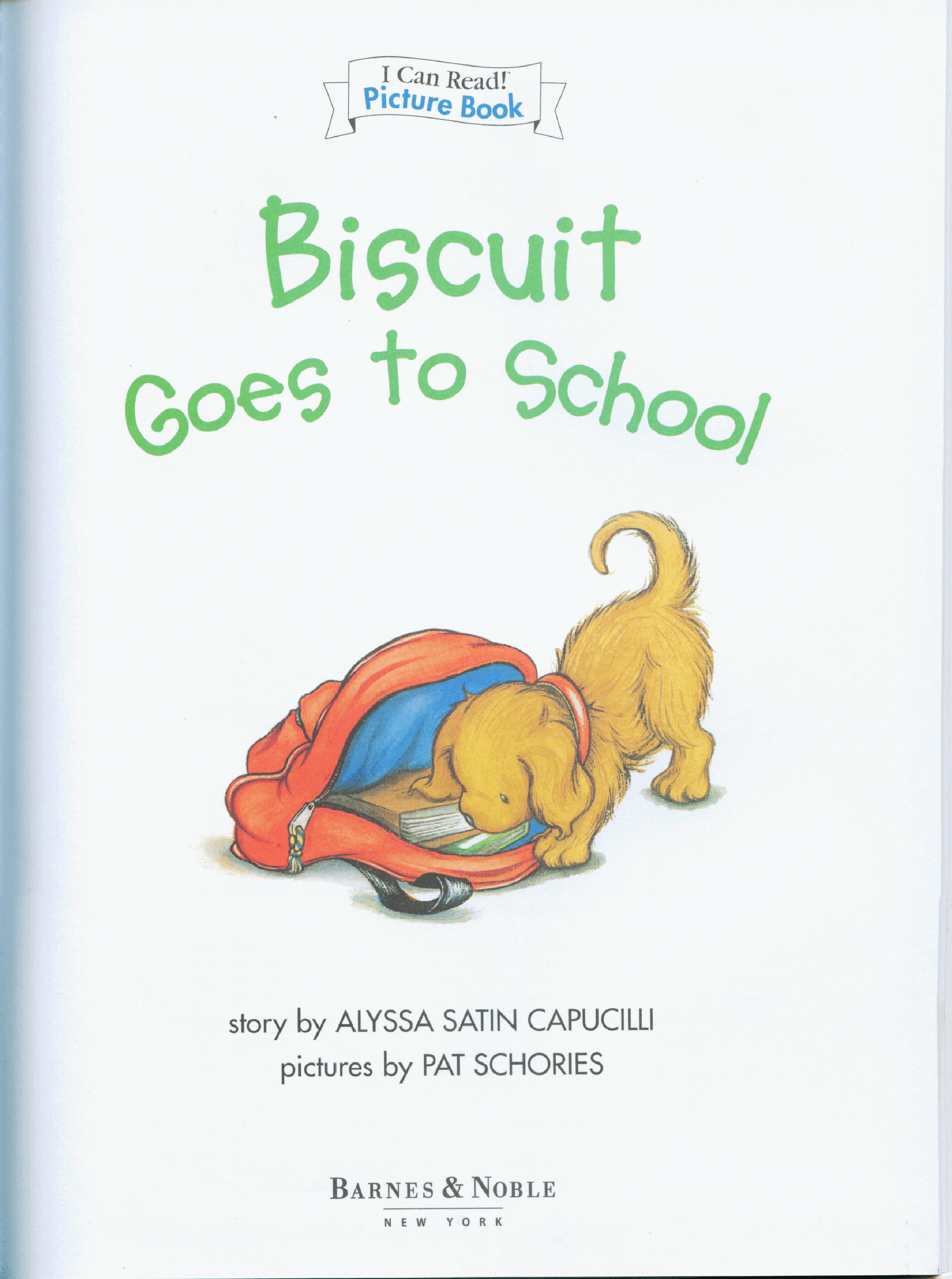 早教英语绘本Biscuit Goes to School.pdf，第2页预览