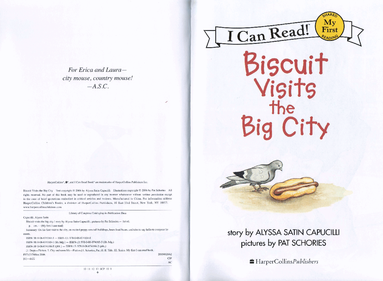 早教英语绘本Biscuit Visits the Big City.pdf，第4页预览