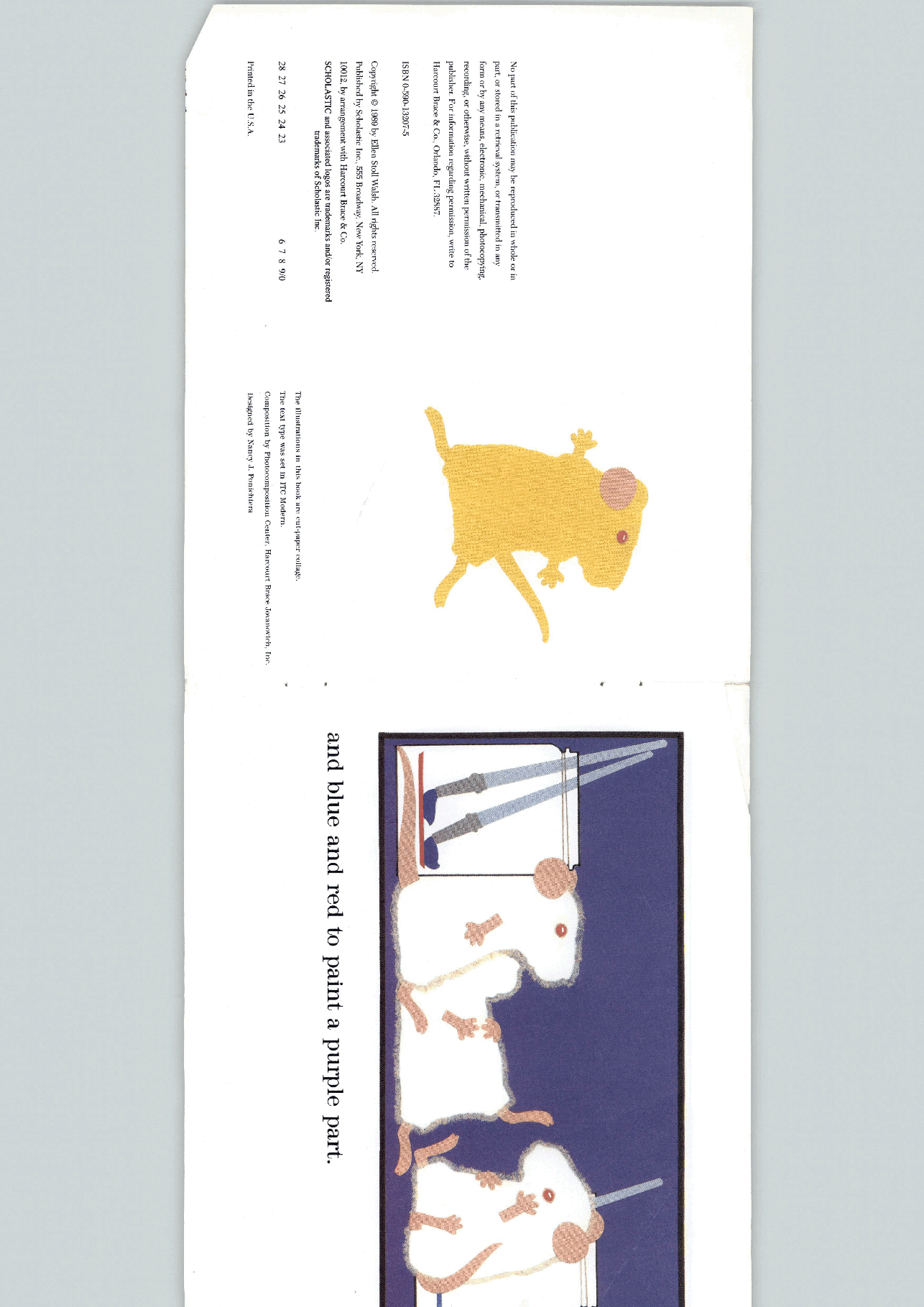 英语绘本mouse paint 三只老鼠爱涂色.pdf,第4页预览