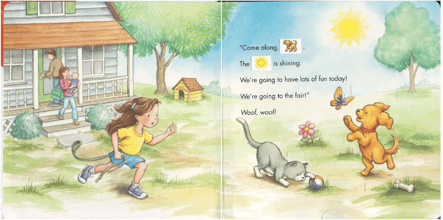 早教英语绘本Biscuit Goes to the Fair A Pull-the-Tab Word Book.pdf，第2页预览
