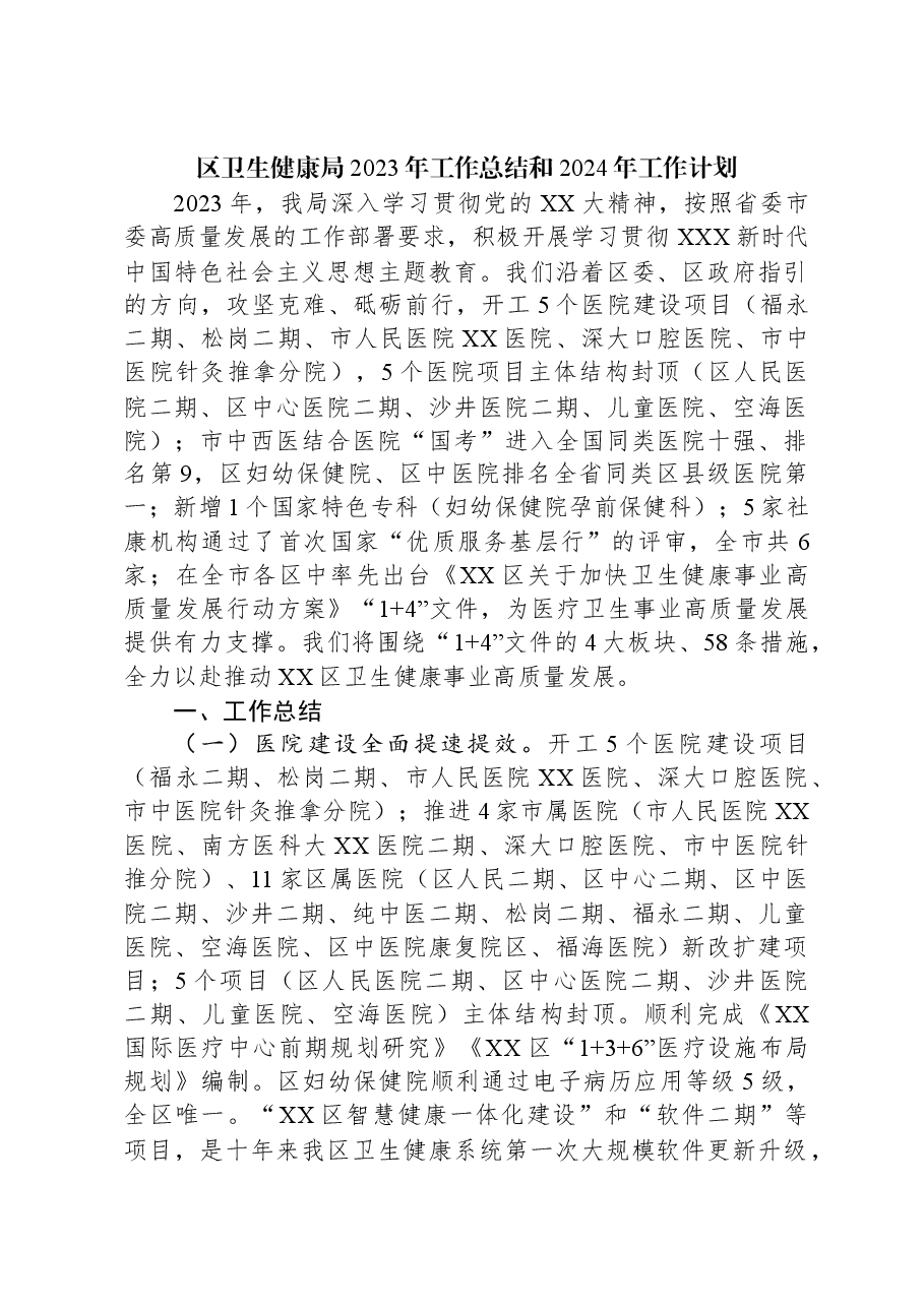 (5篇)卫生健康局2023年工作总结汇编.docx,第2页预览
