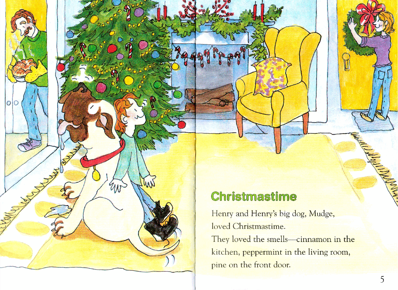 早教英语绘本25 Henry and Mudge and a Very Merry Christmas (October 2004).pdf,第4页预览