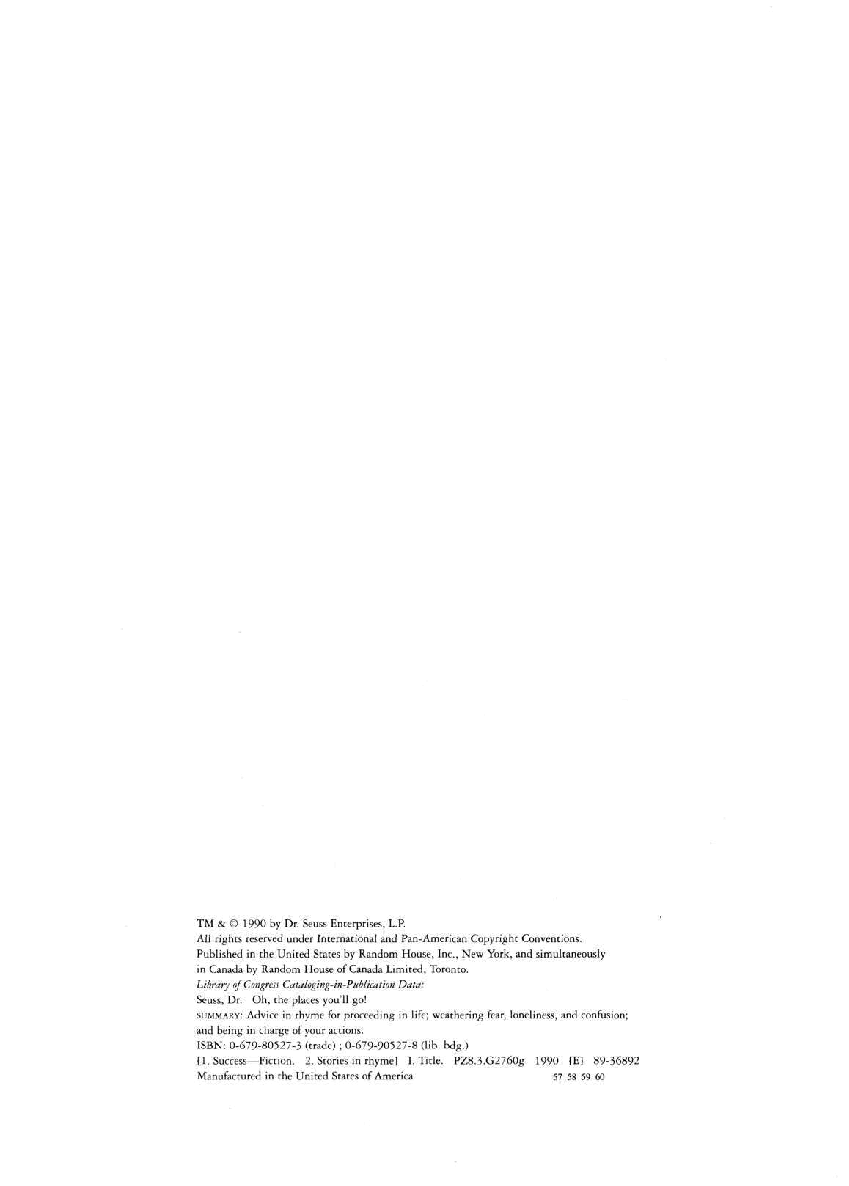 英语绘本1990 - Oh, The Places You'll Go - Dr. Seuss.pdf,第3页预览
