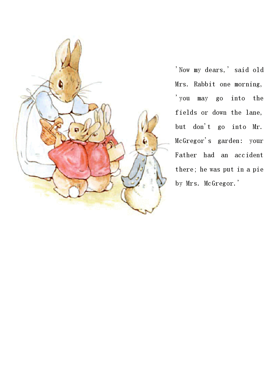 英语启蒙绘本阅读43 The Tale of Peter Rabbit.pdf,第4页预览