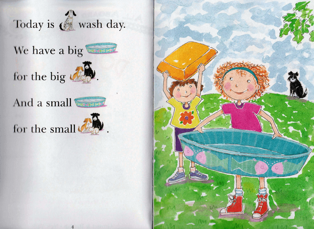 早教英语绘本Dog_Wash_Day(高清晰打印版）.pdf，第3页预览