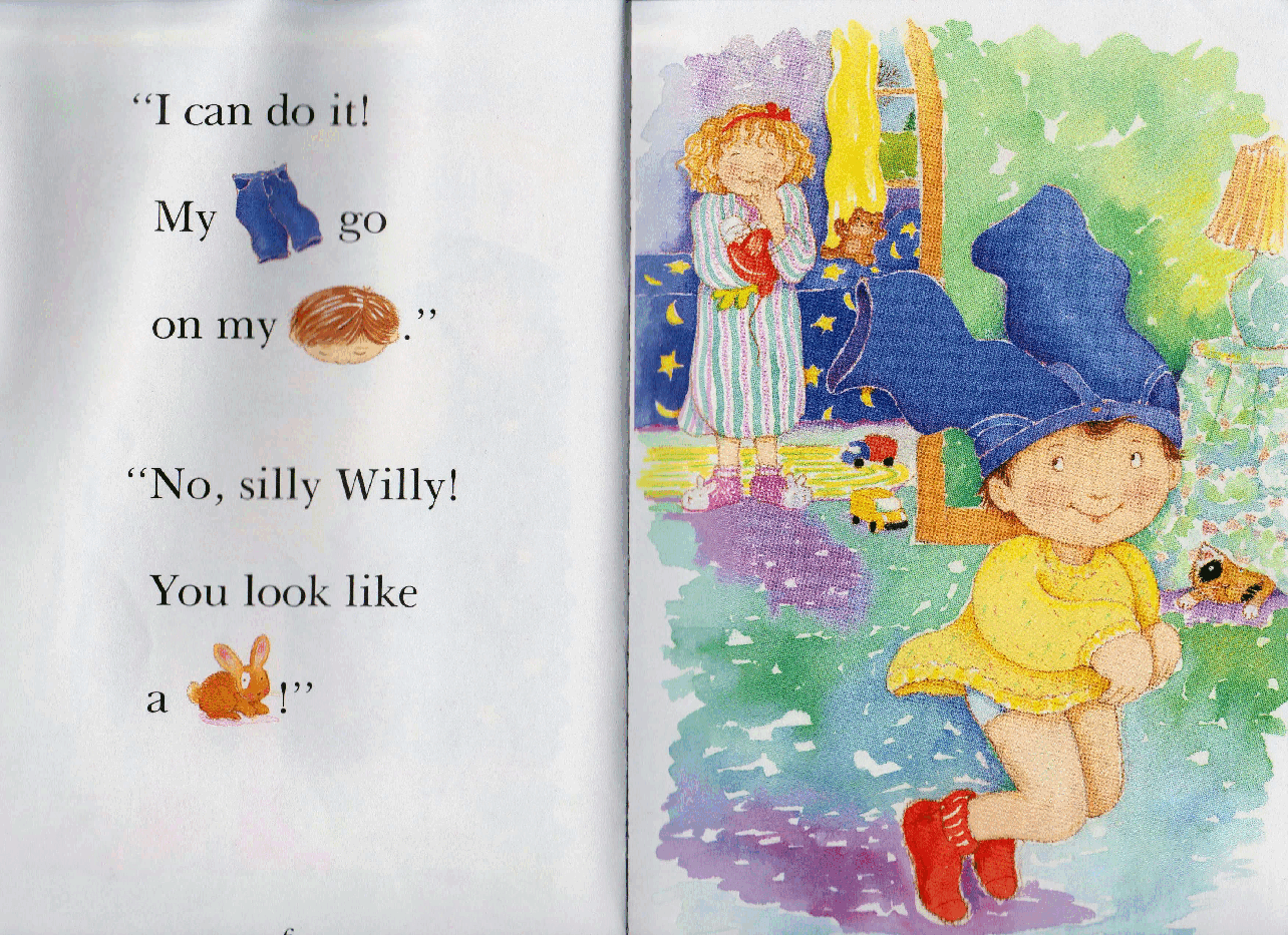 早教英语绘本Silly Willy(清晰打印版).pdf,第4页预览