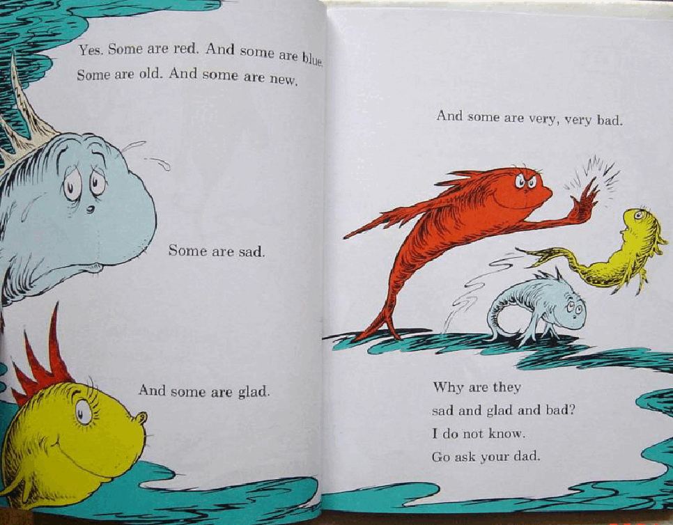 英语启蒙绘本阅读36 one fish two fish red fish blue fish.pdf,第4页预览