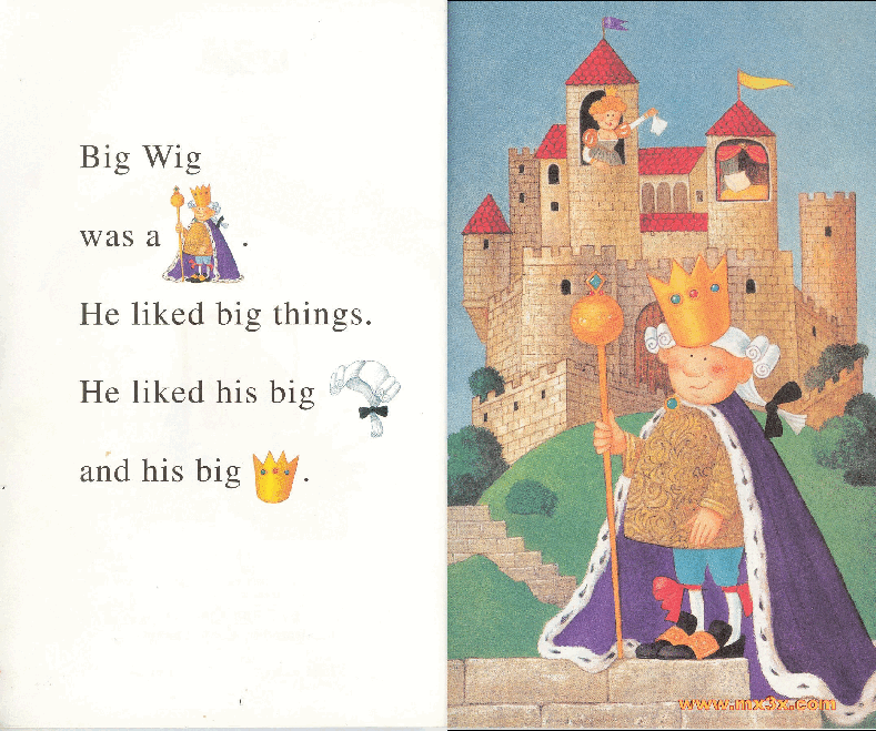 早教英语绘本King Big Wig.pdf，第2页预览