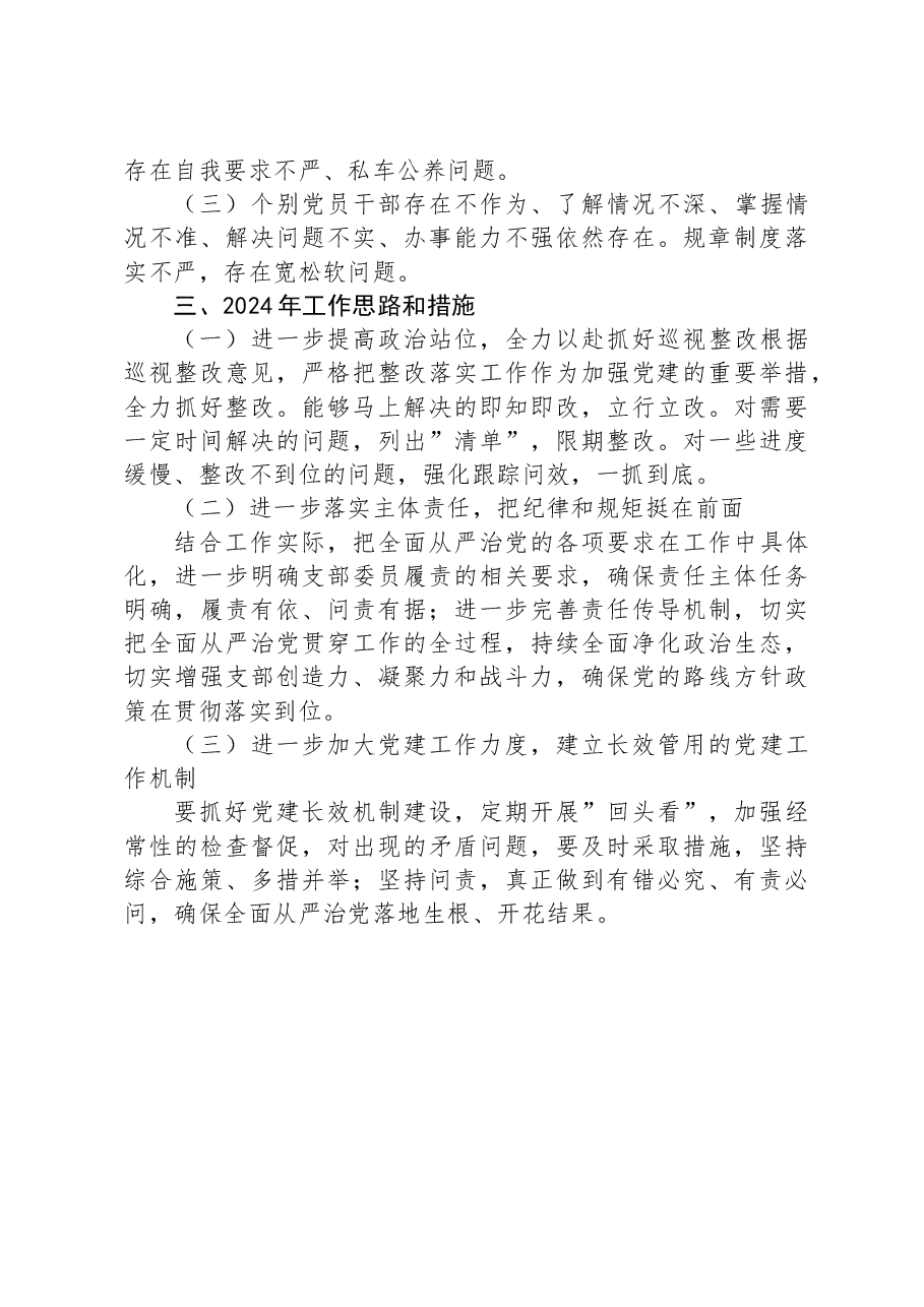 支部书记抓基层党建工作述职报告暨2024年工作打算.docx,第3页预览