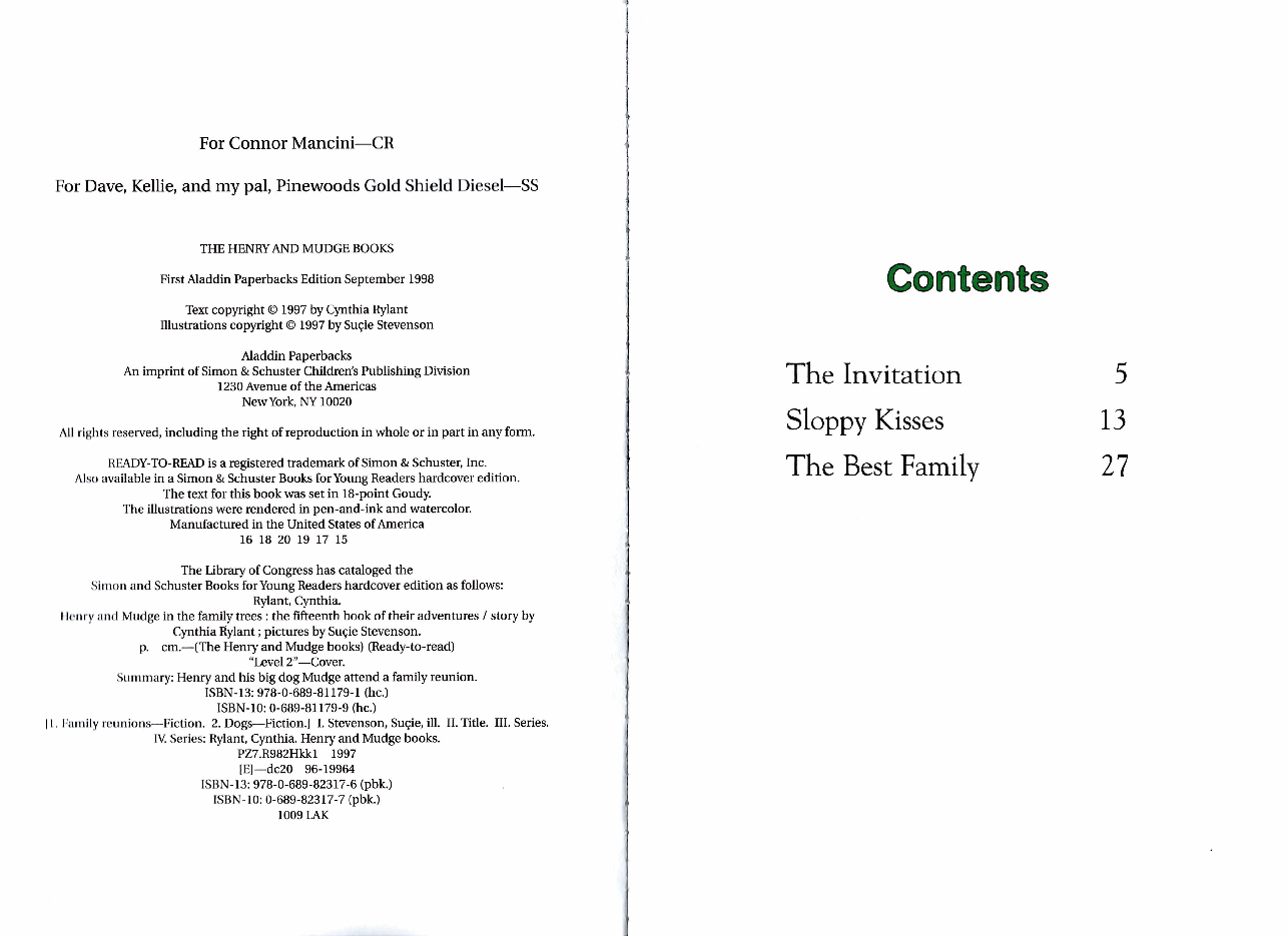 早教英语绘本15 Henry and Mudge in the Family Trees (September 1998).pdf,第3页预览
