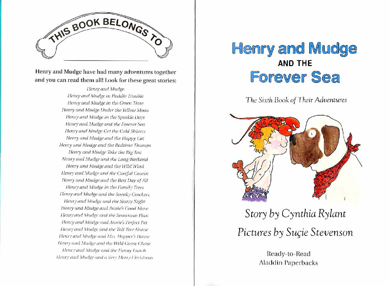 早教英语绘本06 Henry and Mudge and the Forever Sea (1989).pdf，第2页预览