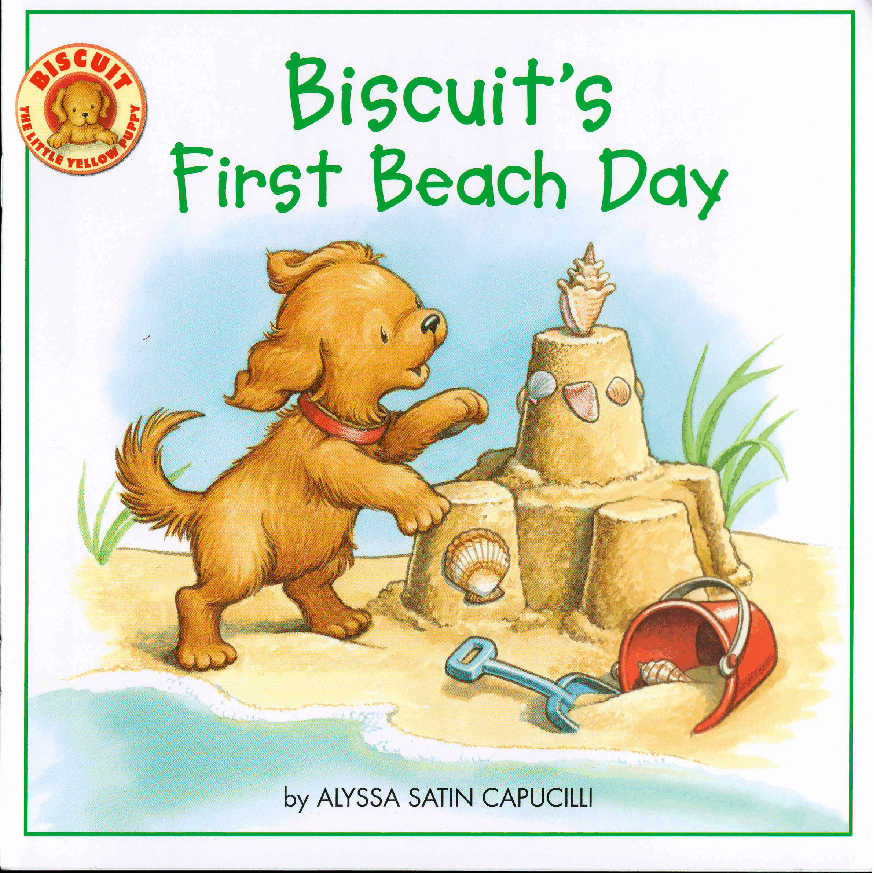 早教英语绘本Biscuit's First Beach Day.pdf,第1页预览