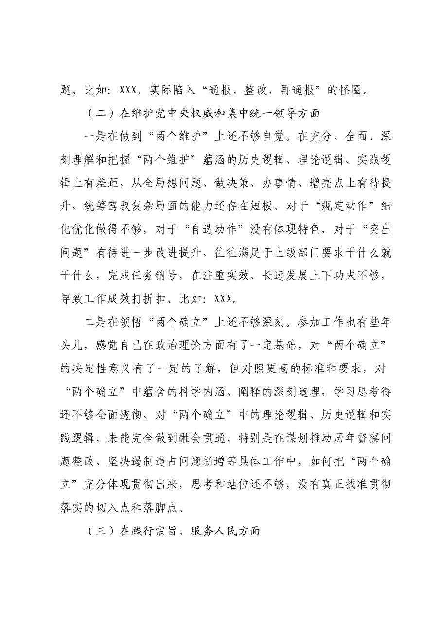副乡长2023年度民主生活会个人发言提纲.docx,第2页预览