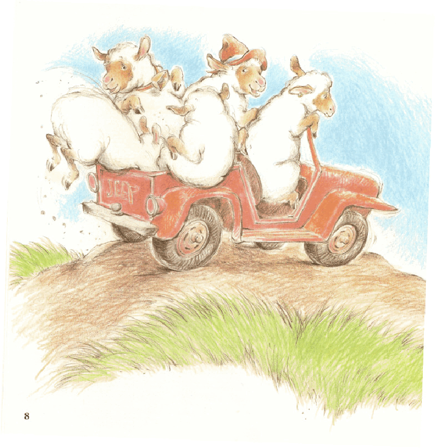 英语绘本Sheep in a Jeep.pdf,第4页预览