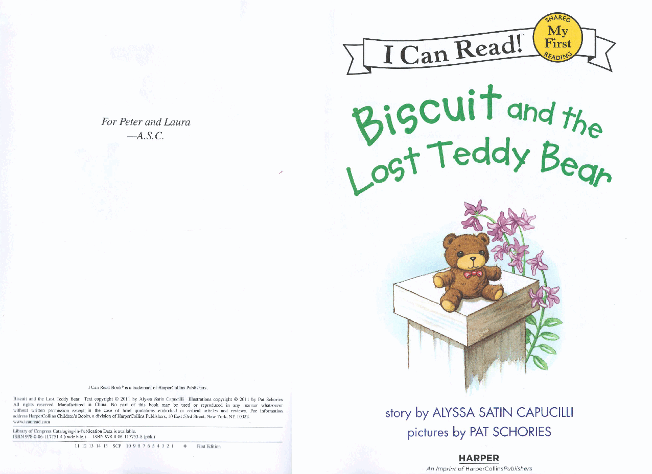 早教英语绘本Biscuit and the Lost Teddy Bear.pdf,第2页预览