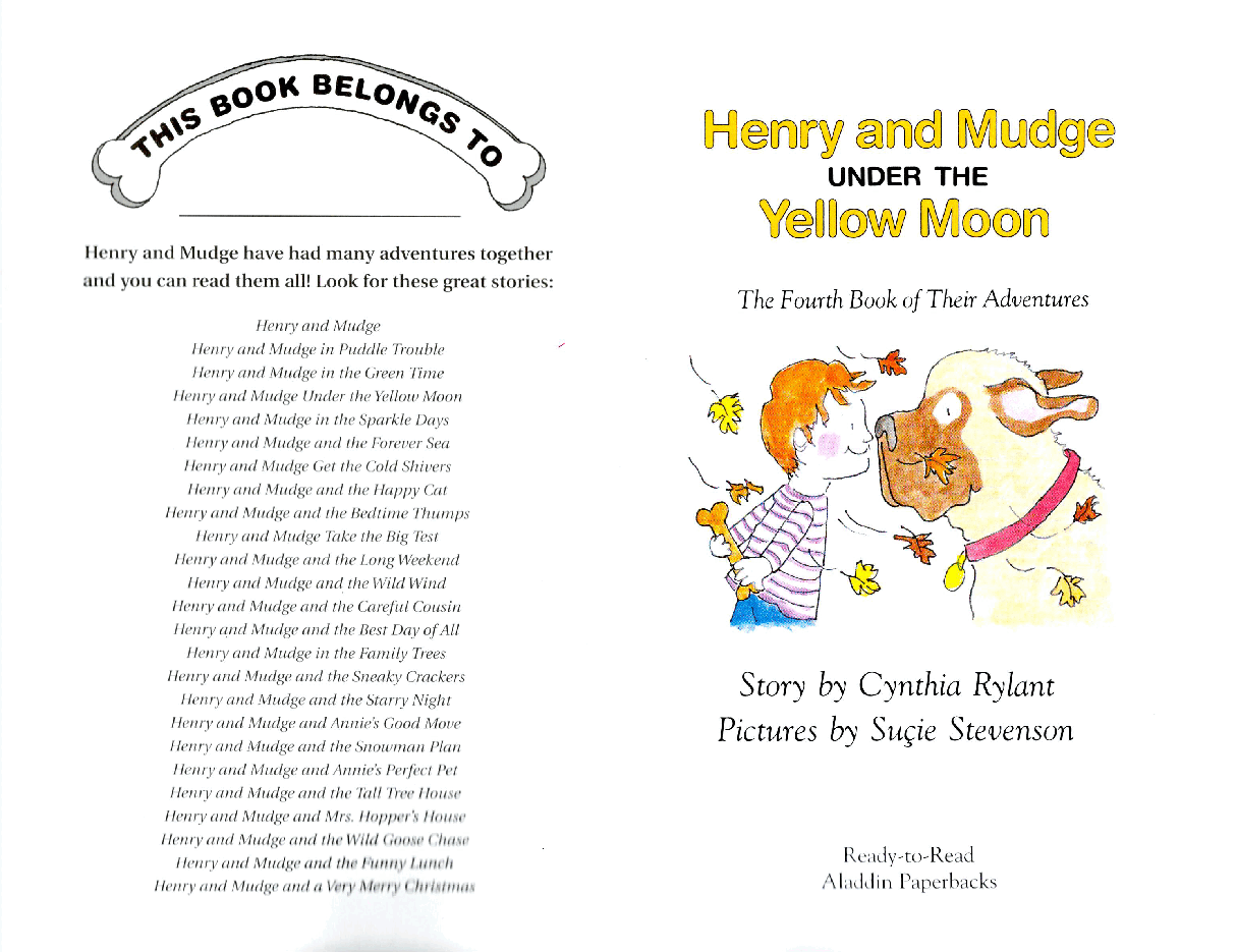 早教英语绘本04 Henry and Mudge Under the Yellow Moon (1987).pdf，第2页预览