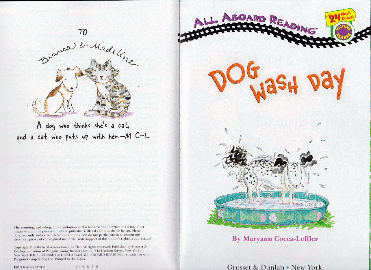 早教英语绘本Dog_Wash_Day(高清晰打印版）.pdf，第2页预览