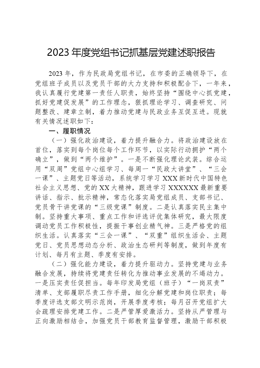 2023年度党组书记抓基层党建述职报告.docx,第1页预览