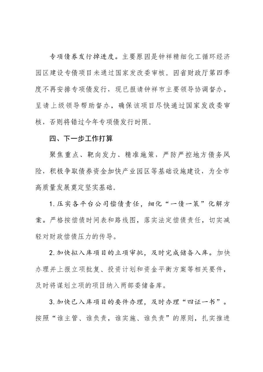 2023年政府债务工作总结.docx，第4页预览