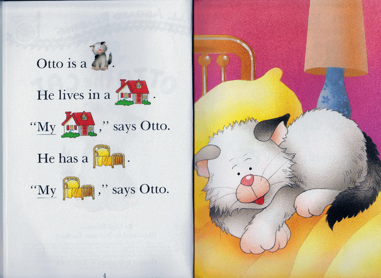 早教英语绘本Otto_the_Cat(高清打印版).pdf,第3页预览