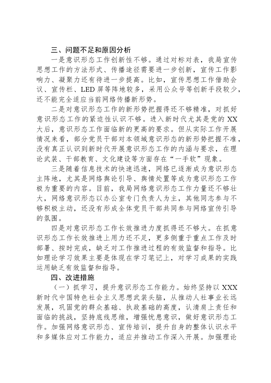 XX局党工委2023年意识形态领域工作汇报.docx,第4页预览