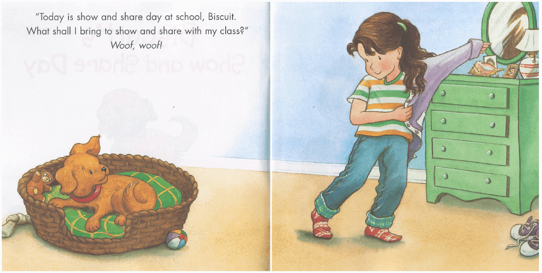 早教英语绘本Biscuit's Show and Share Day.pdf，第4页预览