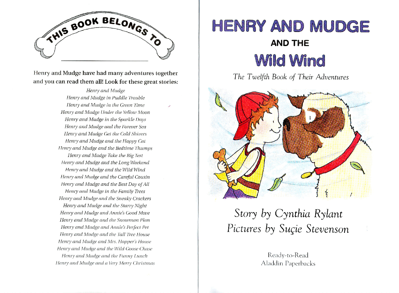 早教英语绘本12 Henry and Mudge and the Wild Wind (1993).pdf,第2页预览