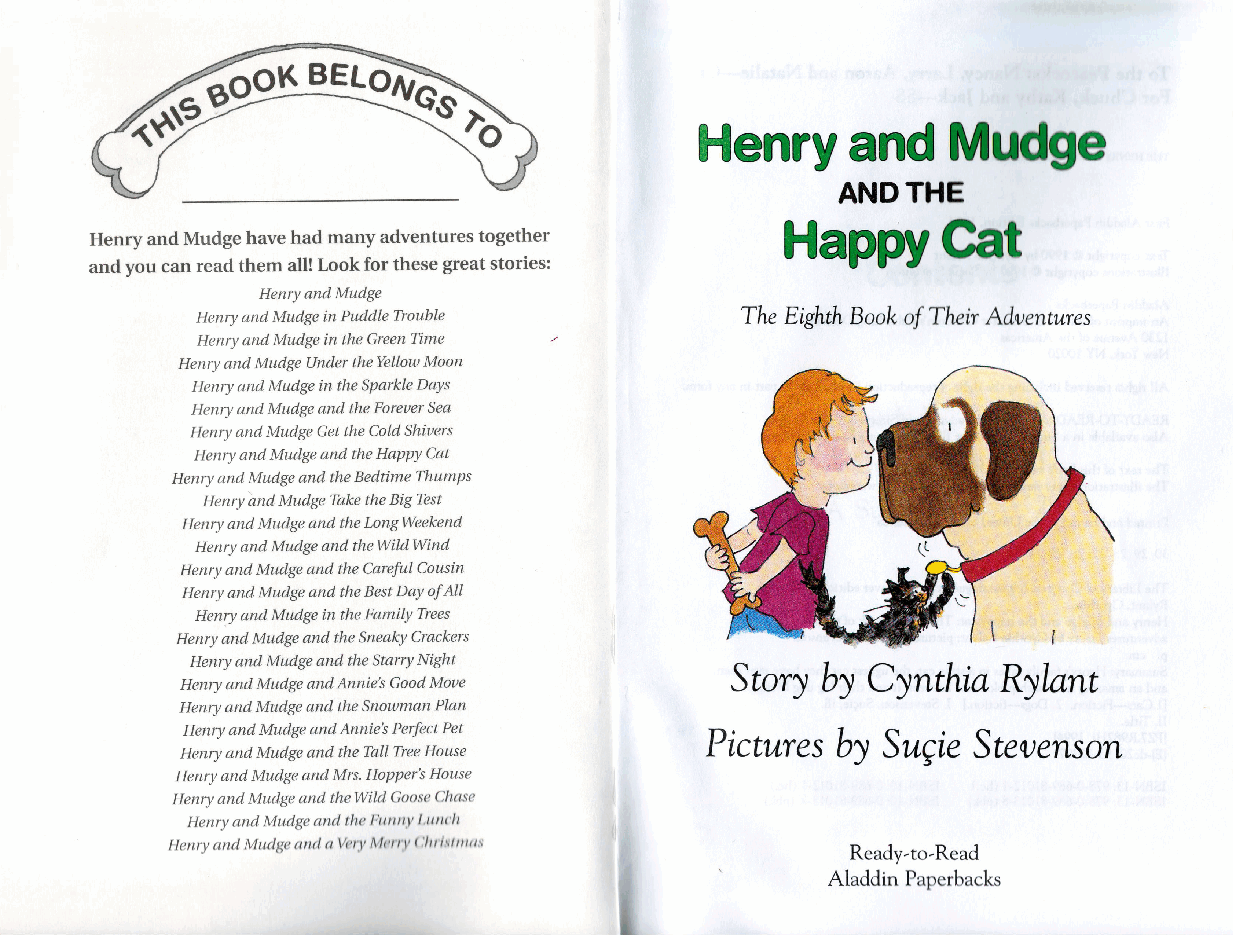 早教英语绘本08 Henry and Mudge and the Happy Cat (1990).pdf，第2页预览