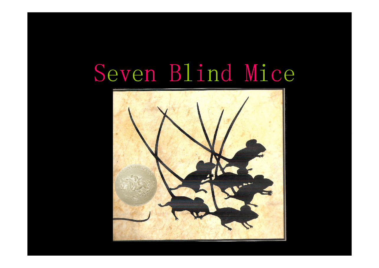 英文绘本创意教学Seven+blind+mice[.pdf,第1页预览